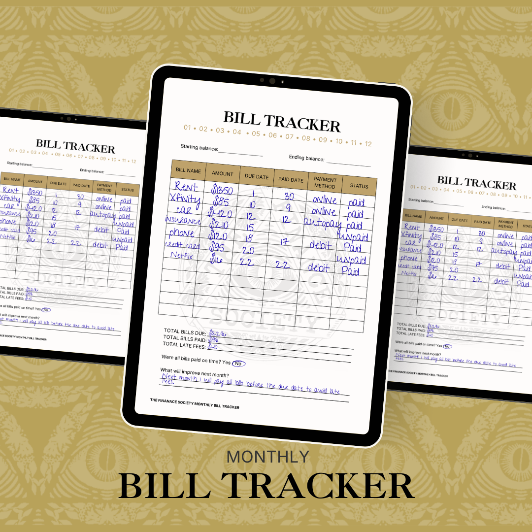 Monthly Bill Tracker – Never Miss a Payment System