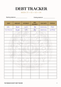 The Finance Society Weekly Debt Tracker – Monthly Payoff System