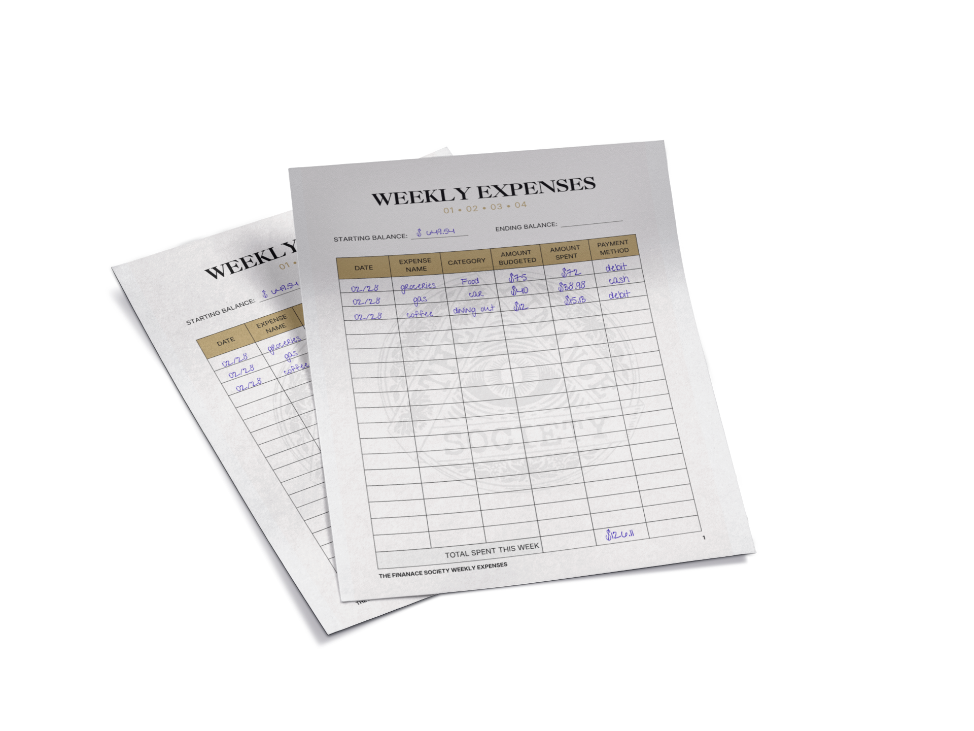 The 50/30/20 Budget Planner